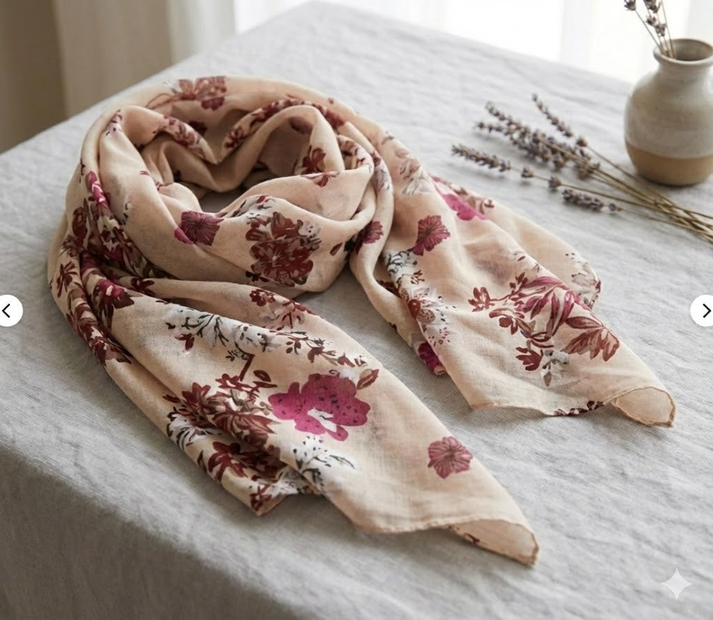 MONA Sommertuch 180x60 cm Leichtes Multifunktionales Halstuch / Schal